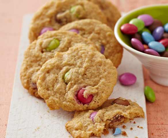 Cookies mit Schokolinsen Cookies mit Schokolinsen