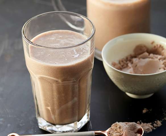 Schoko-Bananen-Proteinshake