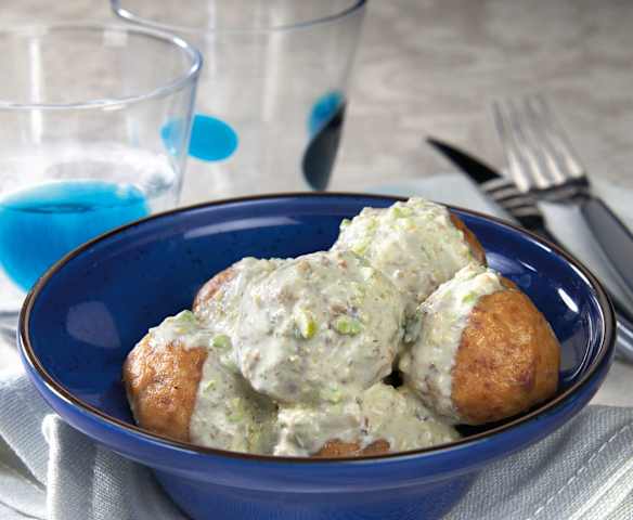 Polpette di vitello in salsa di pistacchi