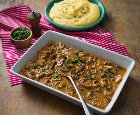 Mushroom stroganoff