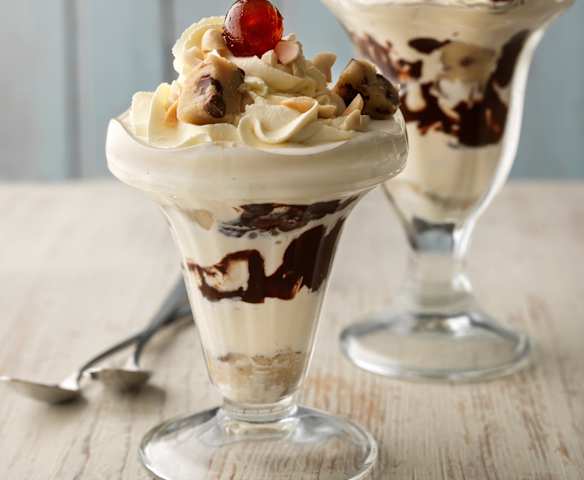 Cookie Dough Ice Cream Sundaes