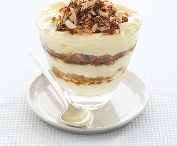 Coppe di mascarpone al croccante