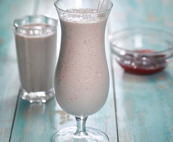 Jahodový koktejl z bufetu Koruna