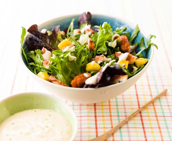Hake Salad with Mango and Lime Mayonnaise