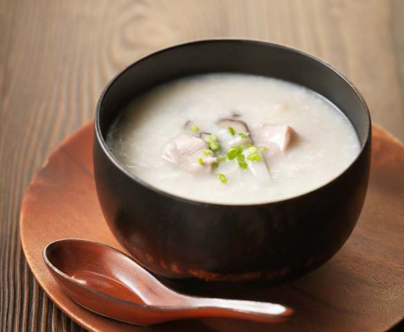 芋头猪颈肉片粥