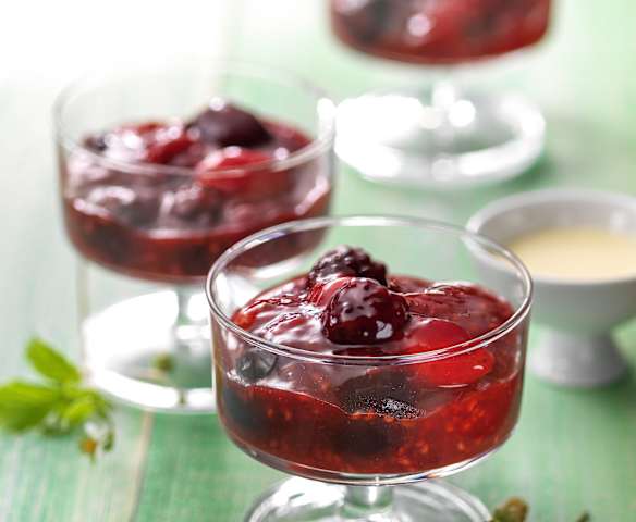 Budincă din fructe de pădure