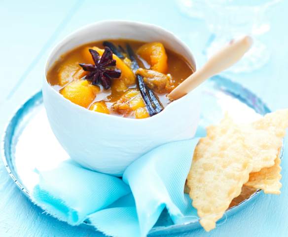 Compotée de fruits d'été aux épices