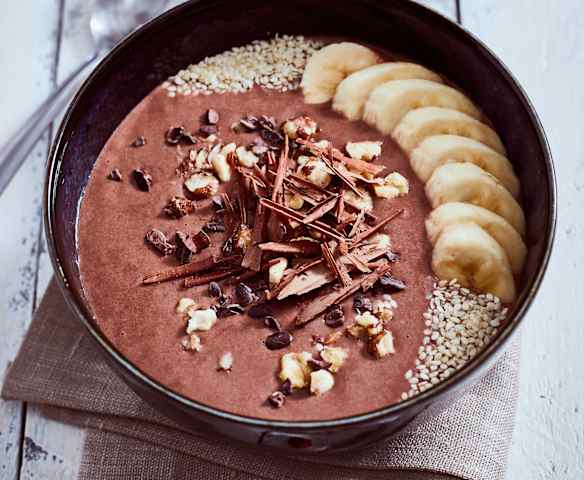 Smoothie Bowl nocciole e cioccolato Smoothie Bowl nocciole e cioccolato