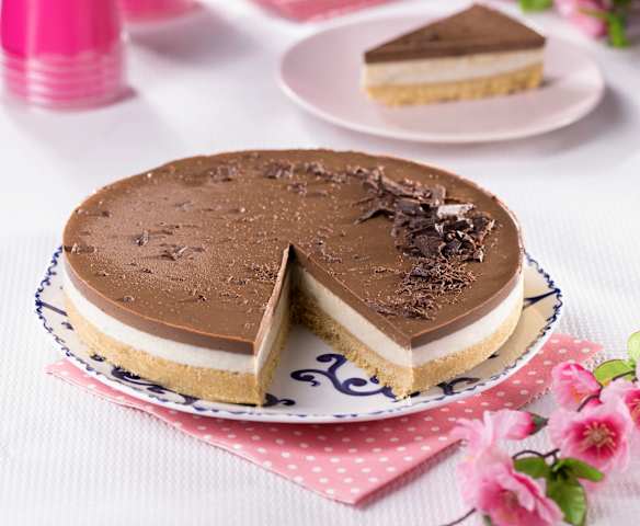 Cheesecake vaniglia e cioccolato