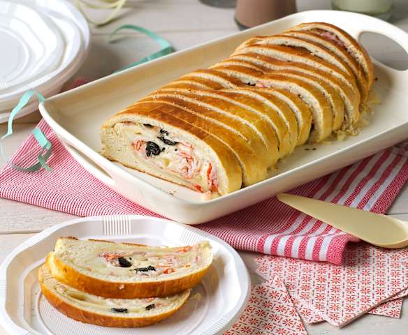 Tronco de pan relleno