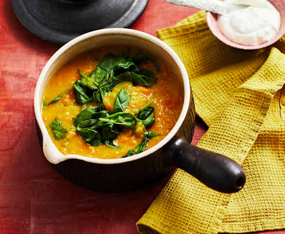 Linsen-Spinat-Curry