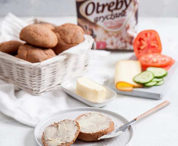 Otrębowe bułki z oregano