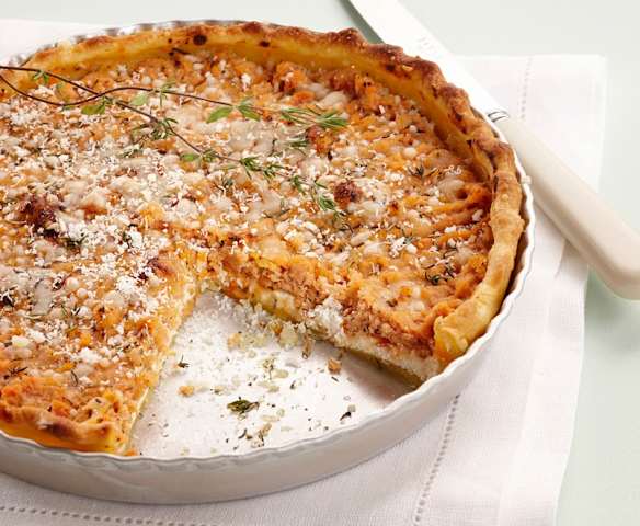 Tarte au thon et à la tomate