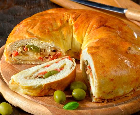 Pizza roulée à la napolitaine