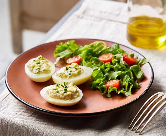 Œufs mimosa à la courgette