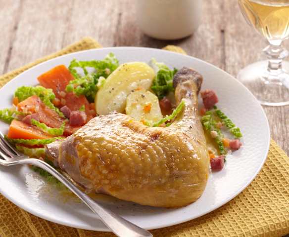 Pintade au chou