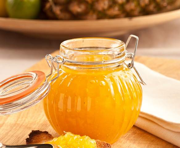 Mermelada de piña y lima