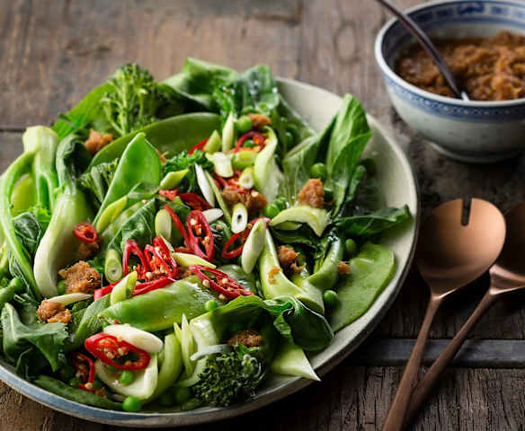 Chinese greens with XO sauce