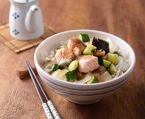 鮭魚蜜汁炊飯