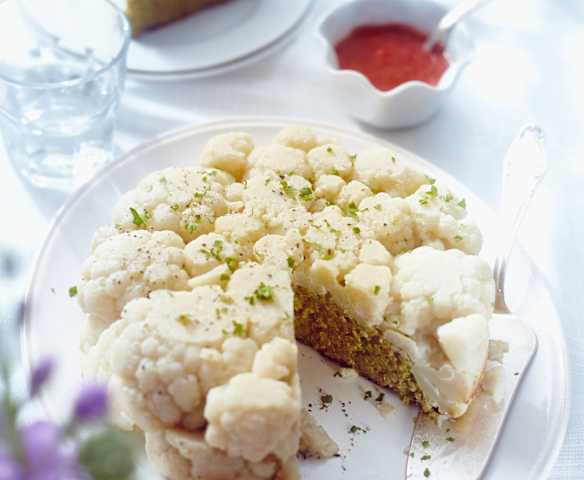 Blumenkohl mit Hackfüllung