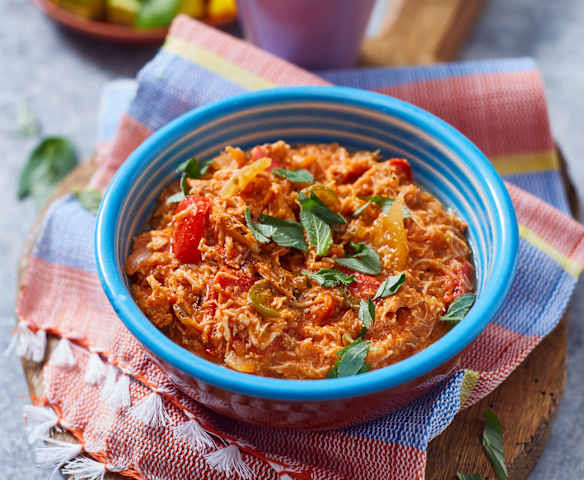 Hähnchenfüllung für Tortillas