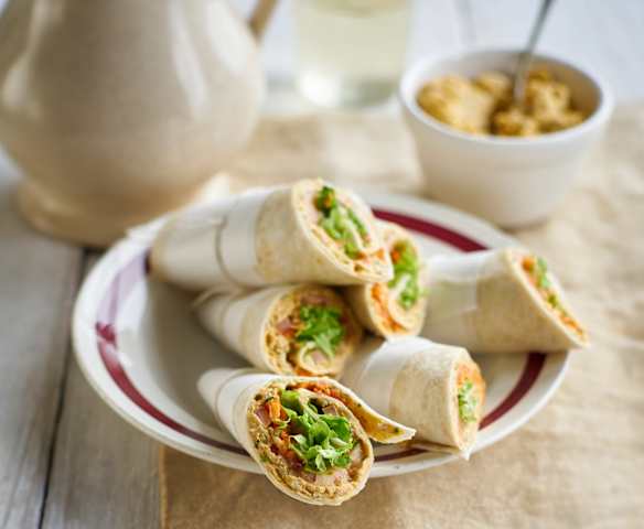 Wraps mit Curry-Huhn