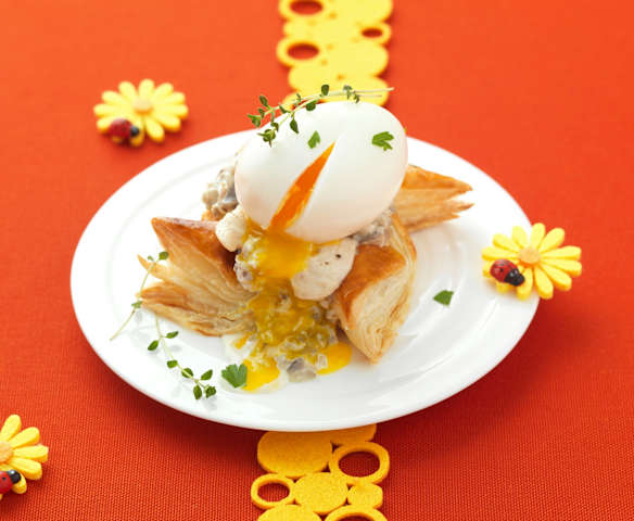 Œuf mollet en feuilleté