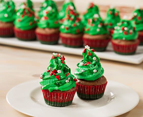 Minicupcakes de Navidad
