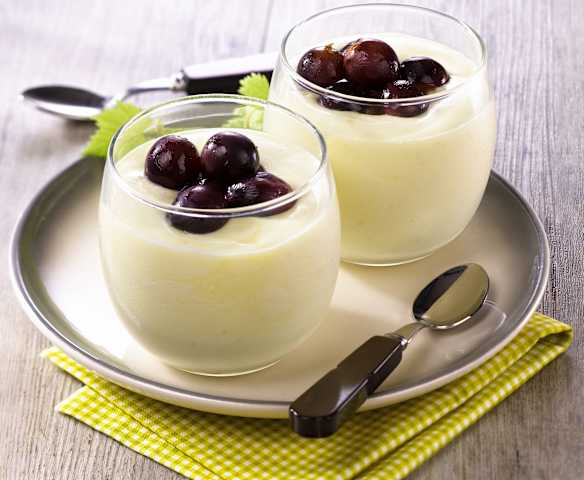 Crème d'amande aux raisins