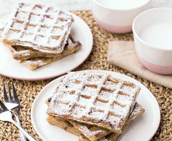 Waffle mele e cioccolato