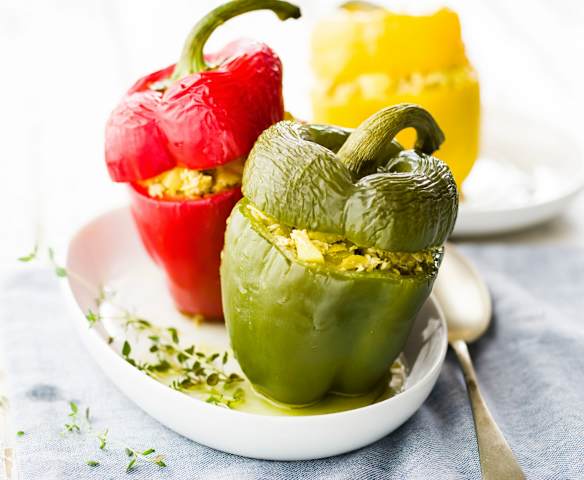 Poivron farci à l'indienne