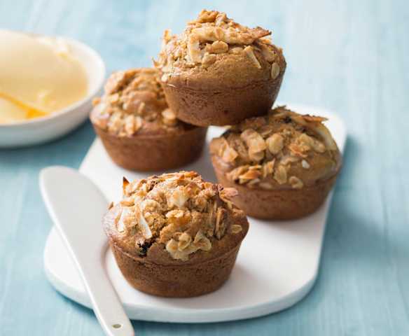 Fruit and nut muffins