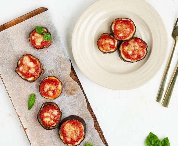 Minipizzas de berenjena