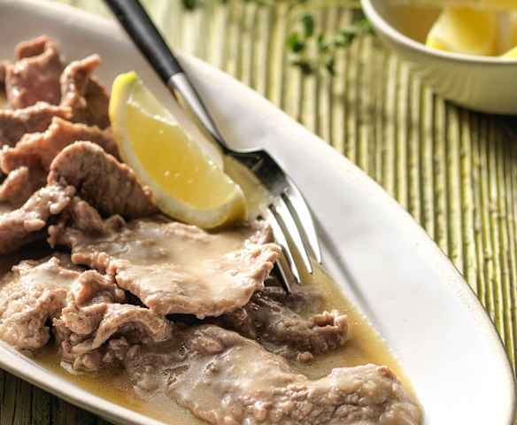 Scaloppine di vitello al limone