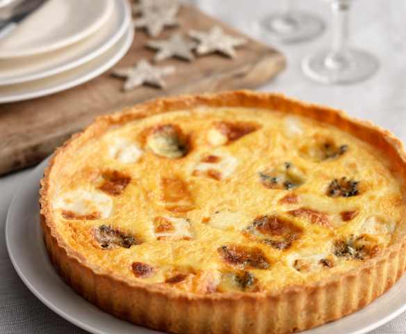 Christmas Cheese and Onion Quiche (UK)