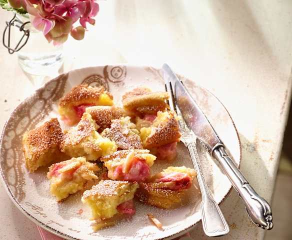 Rhubarb Pancake Pieces