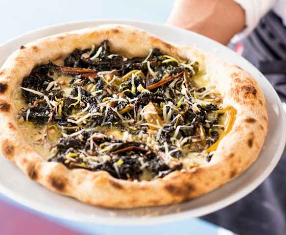 Pizza aux blettes et au citron