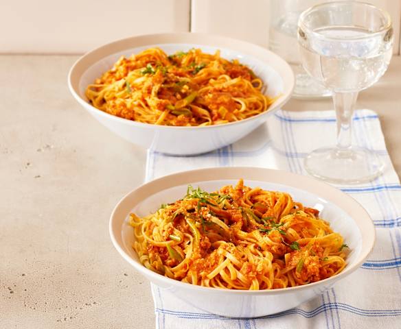Asia-Pasta mit Garnelen Asia-Pasta mit Garnelen