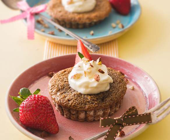 Lava-cake de dulce de leche