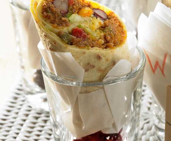 Wraps mit Chilifüllung
