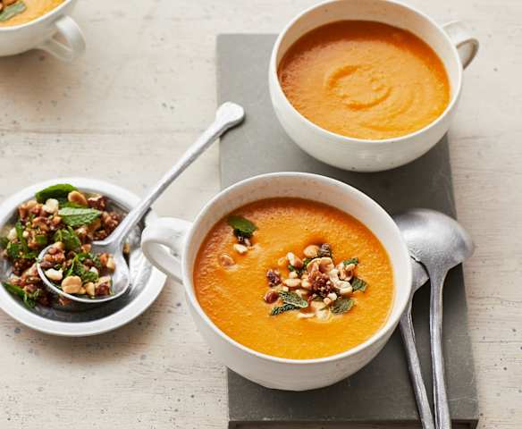 Cremige Möhren-Linsensuppe