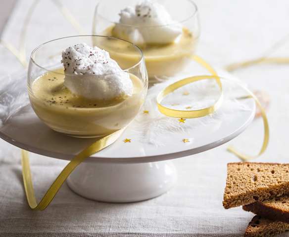 Île flottante au foie gras