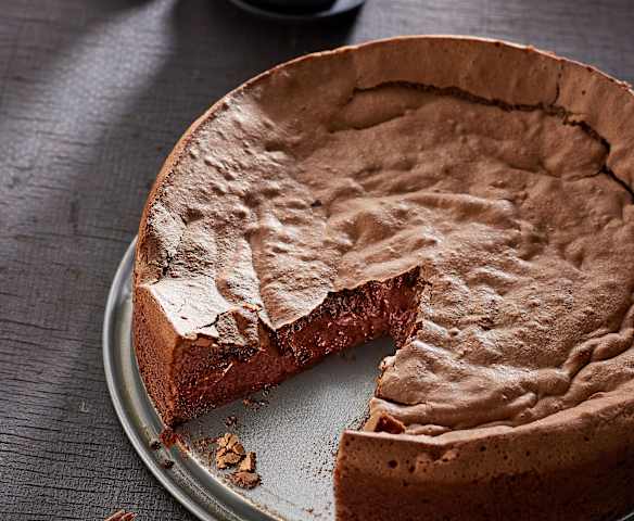 Schokoladenkuchen mit flüssigem Kern