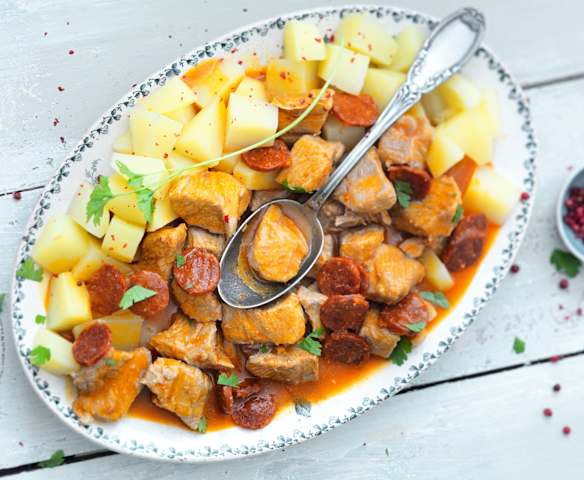 Sauté de veau au chorizo Sauté de veau au chorizo