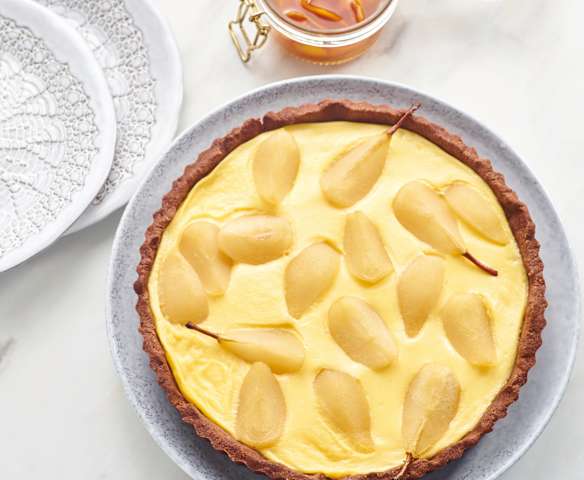 Tarte de pera bêbeda