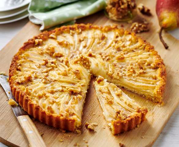 Birnen-Walnuss-Tarte (zuckerfrei)
