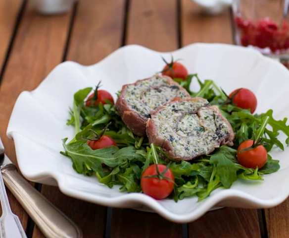 Torta de presunto e requeijão