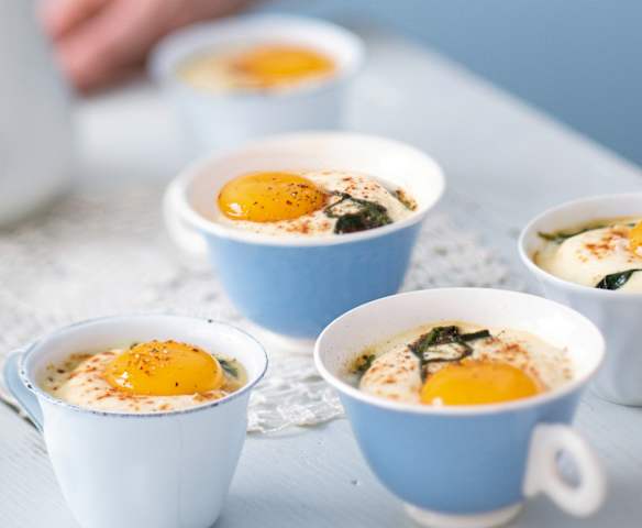 Œufs cocotte à la florentine