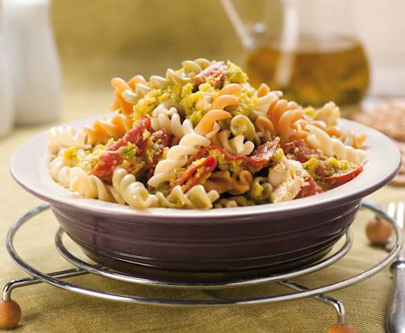 Makaron jesienny z papryką i kurczakiem
