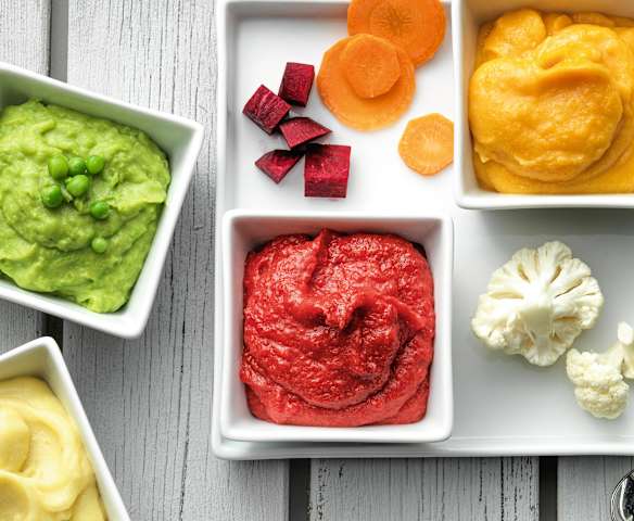 Puré de batata e legumes Puré de batata e legumes